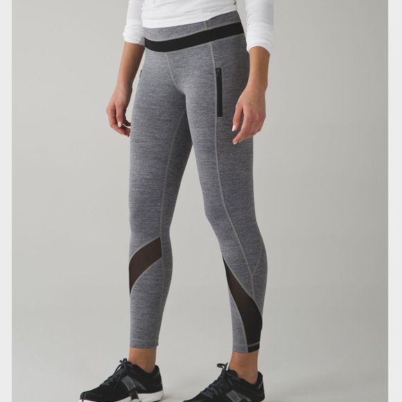 lululemon athletica Pants - Lululemon Grey and Black Inspire Tight II Leggings